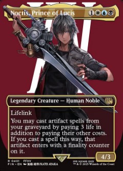 Noctis, Prince of Lucis Final Fantasy Character Card